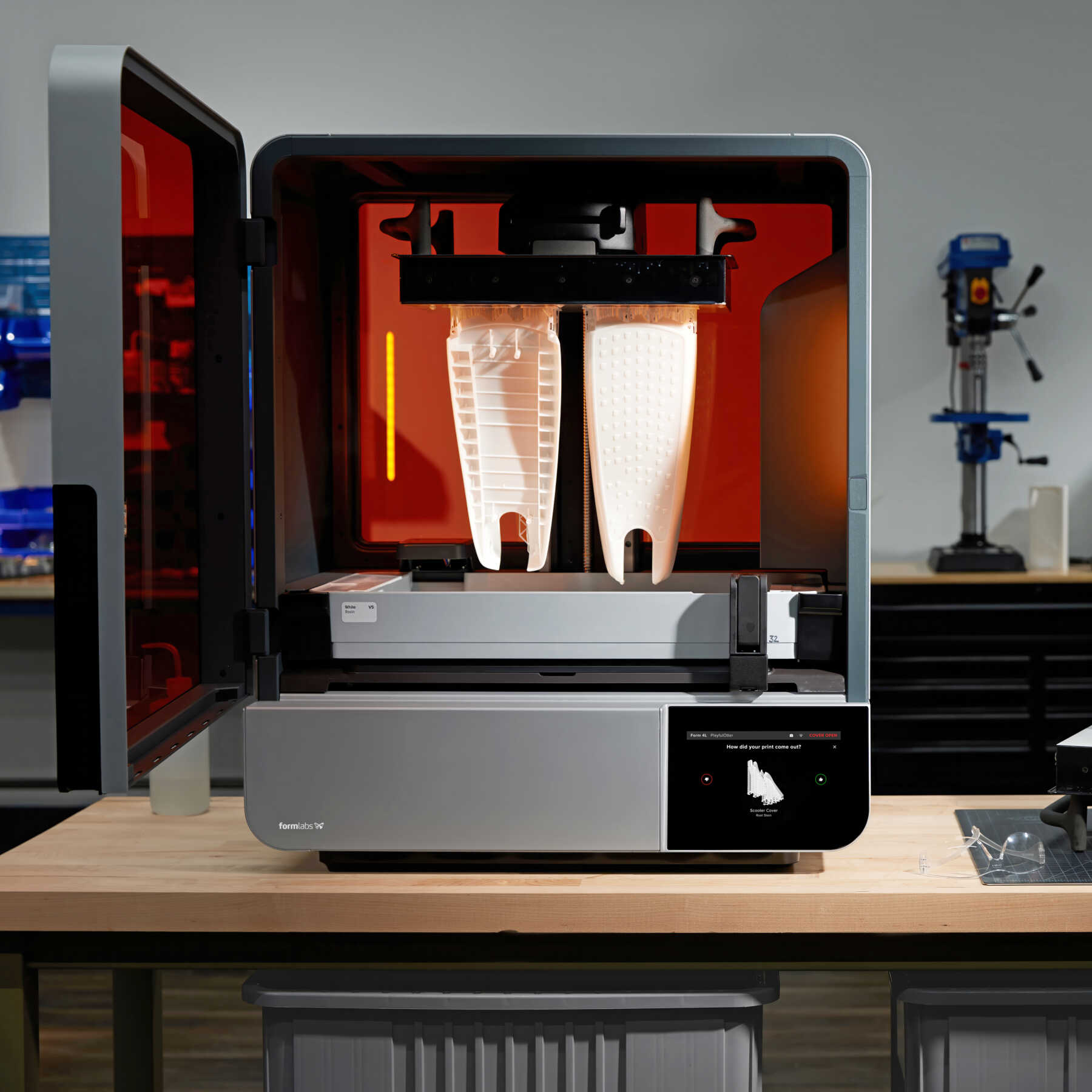 Formlabs 4L Frontal Türe offen