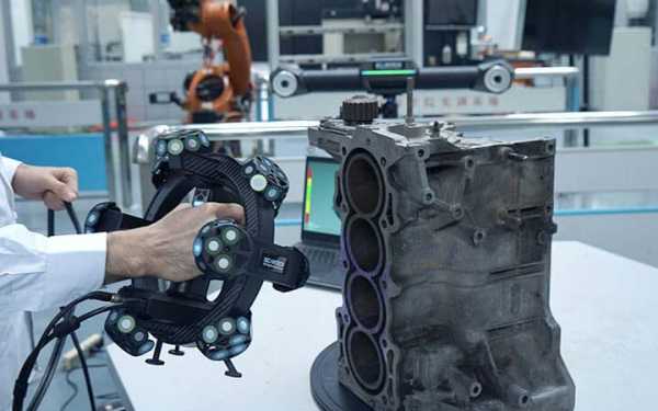 Motorblock 3D-Scan